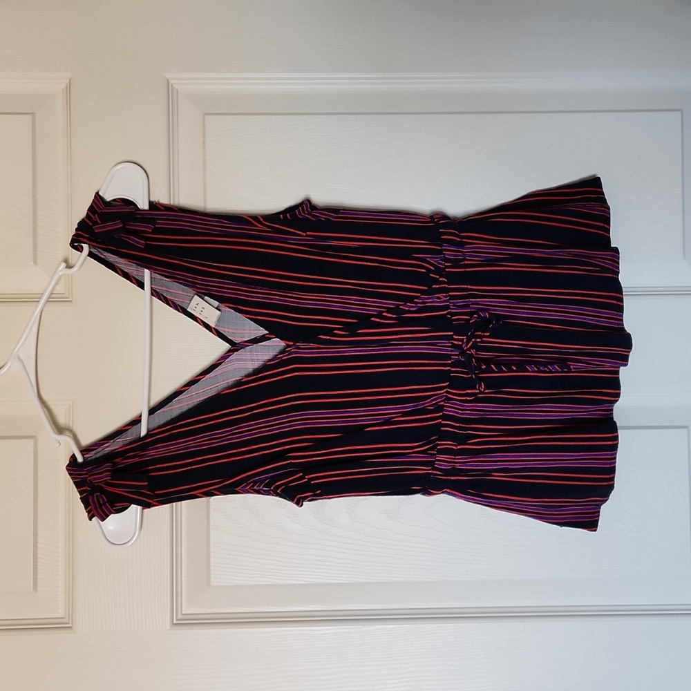 A New Day Tank Top Striped Sz X Small XS